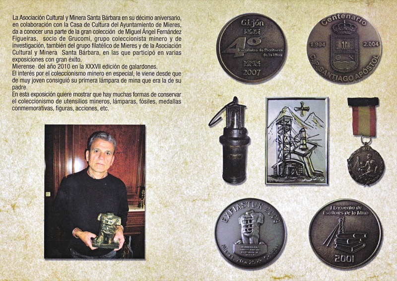 Exposici�n de material de colecci�n de Miguel �ngel Fern�ndez Figueiras en la Casa de Cultura de Mieres