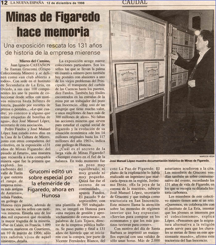 Exposicion sobre los 130 a�os de las Minas de Figaredo