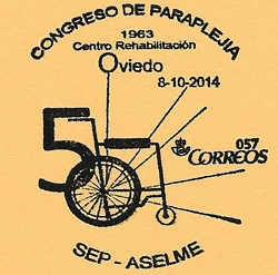 Matasellos del congreso de Paraplejia 2014