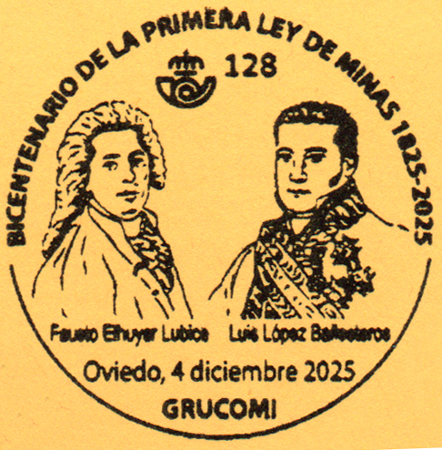 Matasellos Bicentenario de la Ley de Minas de 1825