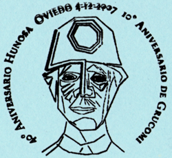 Matasellos de 40 aniversario de HUNOSA y el 10 de GRUCOMI