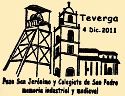 Matasellos de Grucomi en Teverga 2011, Pozo San Jer�nimo y Colegiata de San Pedro