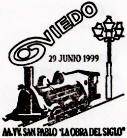 Matasellos La Obra del siglo, cintur�n verde de Oviedo, Grucomi 1999