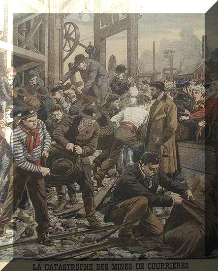 La cat�strofe de las minas de Courri�res