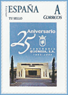 Sello personalizado de los 25 a�os de la Funeraria Gijonesa