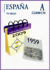 Sello personalizado del 50 aniversario del Grupo Filat�lico de Mieres emitido durante la Juvenia 2009