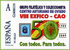 Sello personalizado del 50 Aniversario de la Guardia Civil de Tr�fico en el Centro Asturiano