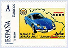 Imagen del sello personalizado del coche ganador de la 1� Subida a Santo Emiliano