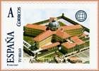 Sello personalizado del Primer Aniversario del Edificio del Archivo Histórico de Asturias