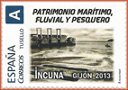 Sello personalizado de Patrimonio mar�timo, fluvial y pesquero de INCUNA