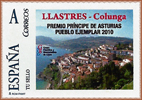 Sello personalizado al Pueblo Ejemplar de Lastres en Colunga