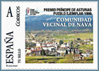 Sello personalizado de Comunidad Vecinal de Nava, pueblo ejemplar de Asturias 1996