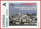 Sello personalizado del Pueblo Ejemplar 1997, Castropol