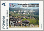 Sello personalizado del Pueblo Ejemplar 2001, Paredes de Vald�s