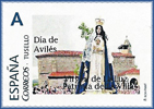 Sello personalizado de la EXFILNA de Avil�s dedicado a la Virgen de la Luz