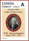 Sello personalizado del XX aniversario del Foro Jovellanos