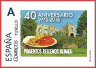 Sello personalizado del 40 aniversario pimientos rellenos de Blimea