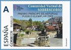 Sello personalizado del Pueblo Ejemplar de Sobrescobio