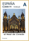 Sello personalizado dedicado al Centenario de la Bas�lica de San Juan el Real de Oviedo