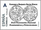 Sello personalizado de la XLII Convenci�n de Numism�tica y del Coleccionismo con homenaje a Benjam�n Garc�a �lvarez