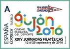 Sello personalizado de Gij�n, Ciudad Europea del Deporte 2016