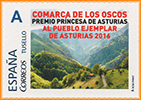 Sello personalizado del Premio Princesa de Asturias al Pueblo Ejemplar 2016, Comarca de los Oscos