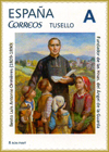 Sello personalizado de las XXV Jornadas Filat�licas de Gij�n con la Torre de los Vald�s del Colegio Santo �ngel