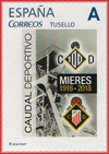 Sello personalizado del Centenario del Caudal Deportivo de Mieres