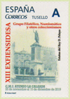 Sello personalizado de la XIII ExFIENSIDESA en La Calzada, Gij�n, del Grupo Filat�lico y de otros Coleccionismos de ENSIDESA