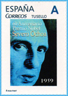 Sello personalizado del 60 aniversario de la concesi�n del Nobel a Severo Ochoa