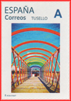 Sello personalizado del Puente de San Sebasti�n en Exfiavil�s. Grupo Filat�lico Avilesino