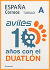 Sello personalizado del Campeonato de Duatl�n. Avil�s