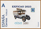 Sello personalizado del centenario de ALSA. Grupo Filat�lico del Centro Asturiano, Oviedo