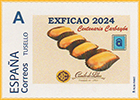 Sello personalizado del centenario del Carbay�n y el 110 aniversario de Camilo de Blas. Grupo del Centro Asturiano de Oviedo