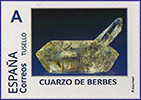 Sello personalizado dedicado a la Cristalizaci�n del Cuarzo en el Certamen de minerales, gemas y f�siles organizado por GRUCOMI en Oviedo
