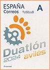 Sello personalizado de la Duatl�n de Avil�s. Grupo Filat�lico Avilesino.