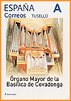 Sello personalizado del 25 aniversario del �rgano de la bas�lica de Covadonga