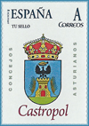 Sello personalizado del escudo del Concejo de Castropol