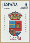 Sello personalizado del escudo del Concejo de Coa�a