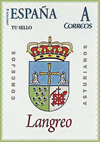 Sello personalizado del escudo del Concejo de Langreo