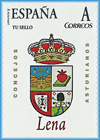 Sello personalizado del escudo del Concejo de Lena