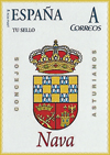 Sello personalizado del escudo del Concejo de Nava
