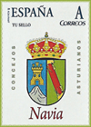 Sello personalizado del escudo del Concejo de Navia