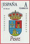Sello personalizado del escudo del Concejo de Pesoz