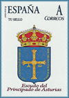 Sello personalizado del escudo del Principado de Asturias