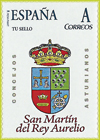 Sello personalizado del escudo del Concejo de San Mart�n del Rey Aurelio