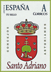 Sello personalizado del escudo del Concejo de Santo Adriano