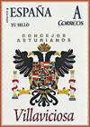 Sello personalizado del escudo del Concejo de Villaviciosa