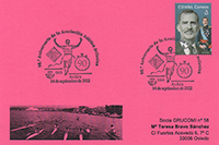 Tarjeta del matasellos del Grupo Filat�lico Avilesino, 90 Aniversario de la Asociaci�n Atl�tica Avilesina