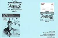 Tarjeta del Matasellos del Festival Interc�ltico de Avil�s